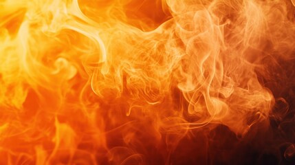 Fototapeta premium Abstract orange smoke background texture. AI generated.