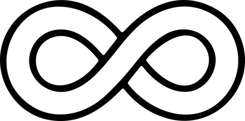 Infinity icon. Infinity, eternity, infinite, endless, loop symbols. Unlimited infinity icon flat style stock vector