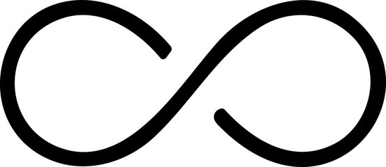 Infinity icon. Infinity, eternity, infinite, endless, loop symbols. Unlimited infinity icon flat style stock vector