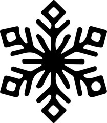 snowflakes thin line icon. simple snowflake, for report, presentation, diagram, web design. ice symbol