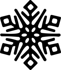 snowflakes thin line icon. simple snowflake, for report, presentation, diagram, web design. ice symbol
