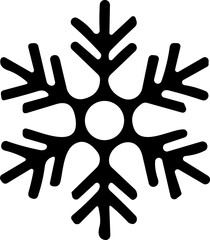 snowflakes thin line icon. simple snowflake, for report, presentation, diagram, web design. ice symbol