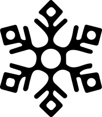 snowflakes thin line icon. simple snowflake, for report, presentation, diagram, web design. ice symbol