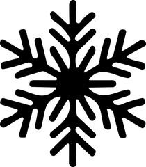 Obraz premium snowflakes thin line icon. simple snowflake, for report, presentation, diagram, web design. ice symbol