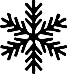 snowflakes thin line icon. simple snowflake, for report, presentation, diagram, web design. ice symbol