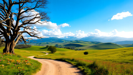 Fototapeta premium road in the countryside