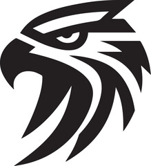 Vector Eagle Silhouette Black and White

