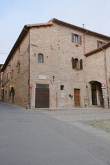 Ancient building in Spello, Province of Perugia, Umbria Region, Italy