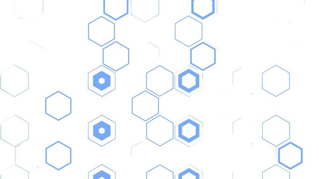 Hexagon animation background transition effect