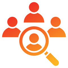 Hiring Glyph Gradient Icon