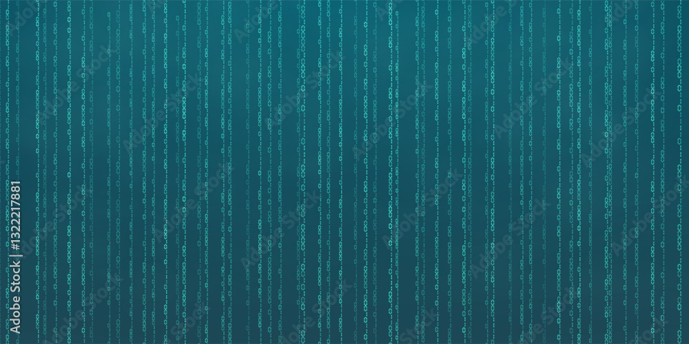 Poster abstract falling digits. digital code rain in a matrix inspired futuristic style. blue futuristic cy