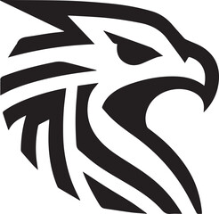 Vector Eagle Silhouette Black and White

