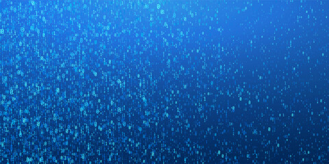 Digital data technology concept. Blue futuristic cyberspace. Vector illustration