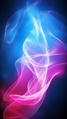 Fototapeta premium Abstract Swirling Pink and Blue Smoke on a Black Background, Abstract Background, Wallpaper