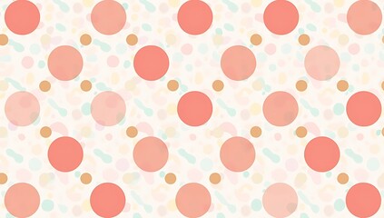 Playful Polka Dot Seamless Pattern for Wrapping Paper and Fashion Prints