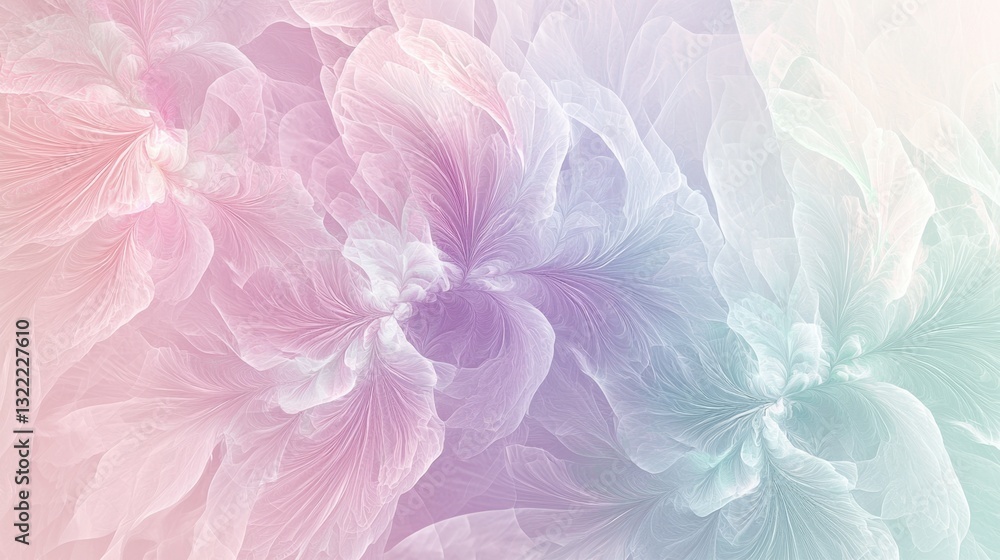 Aufkleber gentle swirls and patterns flow together in soft pastel colors, creating an ethereal and calming abs