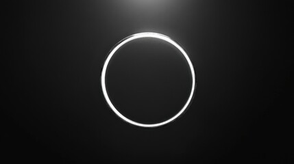 Animation of circle moving on black background.