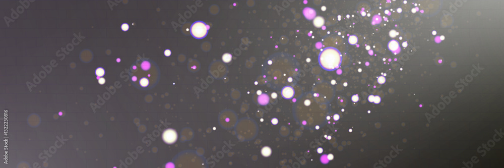 Aufkleber Christmas light effect with glowing bokeh and sparkling particles on a transparent background. Perfect for overlays, festive designs, and magical backgrounds.
