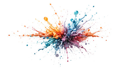 Experience the future of art with this AI-enhanced watercolor splash on a white background, showcasing the blend of traditional techniques and advanced technology.
