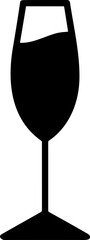 Glass for drink icon. Cocktail drink for party liquid martini with ice bar pictogram vector. drink, martini beverage