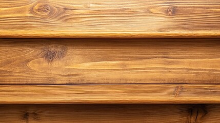 Close up view of rich brown wooden planks, showing wood grain and texture. The planks are arranged horizontally with subtle variations in color