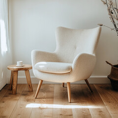 cozy armchair in the room