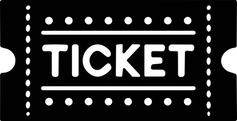 Ticket of Cinema, theater, concert, play, party, event, festival, match black. Realistic template set. Ticket icon for website. vector illustration