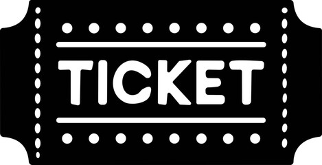 Ticket of Cinema, theater, concert, play, party, event, festival, match black. Realistic template set. Ticket icon for website. vector illustration