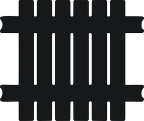 wooden fence vector, garden or farm palisade, gate or balustrade with picket. Enclosure railing, banister or fencing sections. Wooden fence and baluster. vector illustration