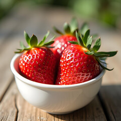strawberries in a bowl
