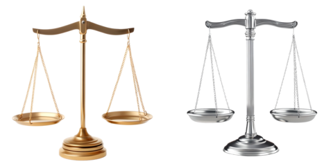 Golden fair scales symbolizing justice and equality on wooden table with legal documents and coins, balanced concept for law, business ethics, financial fairness, and natural equilibrium.