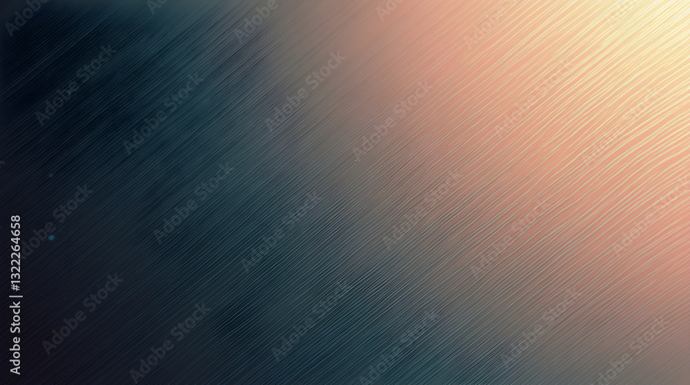 Aufkleber textured abstract gradient diagonal lines teal peach background