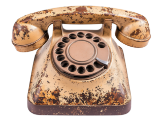 Vintage rotary dial telephone showcasing classic design and detailed craftsmanship from mid-20th century