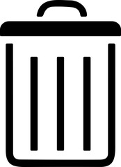 Delete symbol. Trash icon. Dust bin sign. Can Recycle bin icon button. Basket, Dustbin icon. wastage or garbage can. Rubbish Bin