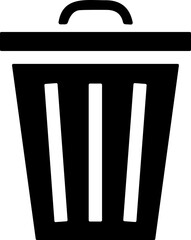 Delete symbol. Trash icon. Dust bin sign. Can Recycle bin icon button. Basket, Dustbin icon. wastage or garbage can. Rubbish Bin
