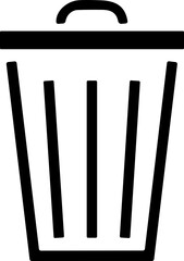 Delete symbol. Trash icon. Dust bin sign. Can Recycle bin icon button. Basket, Dustbin icon. wastage or garbage can. Rubbish Bin
