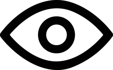 Eye icon. Eyesight symbol. Retina scan eye. Simple eye. vector illustration