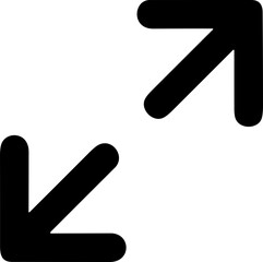 Maximize or expand screen button icon. Full screen enter and exit sign. Arrow mark icon. Scalability icons in flat style for web site, UI, mobile app. Vector illustration