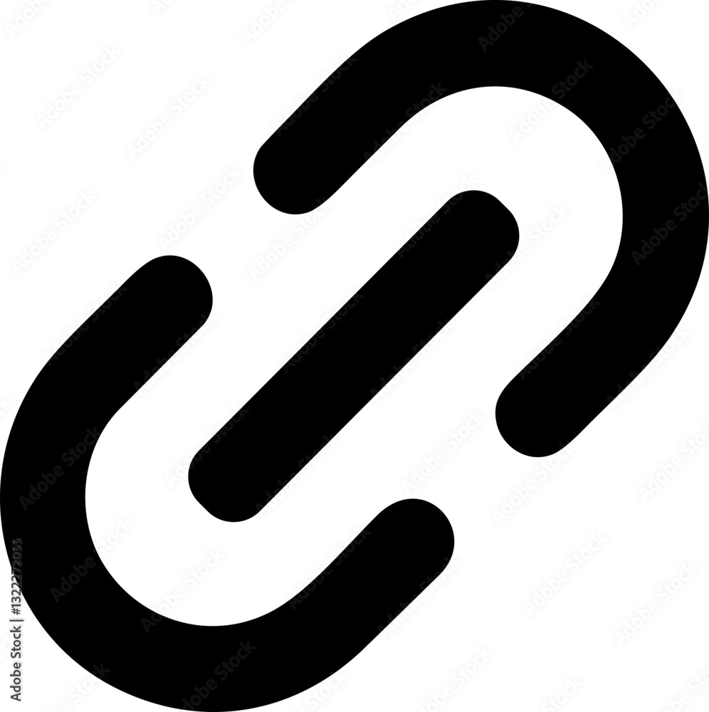 Aufkleber link icon – internet url or webpage chain symbol | vector illustration