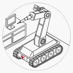 A compact, foldable surgical robot for field hospitals and military use.
