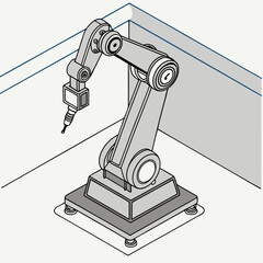 A surgical robot with an exoskeletal frame for enhanced movement control.
