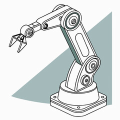 A transparent robotic arm to provide better visualization of underlying mechanics.
