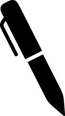 Writing pen icon flat. Artistic tool pen, pencil, marker vector illustration