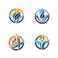 : Creative Abstract Business Logo Collection Vector Art