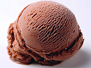 Chocolate ice cream scoop