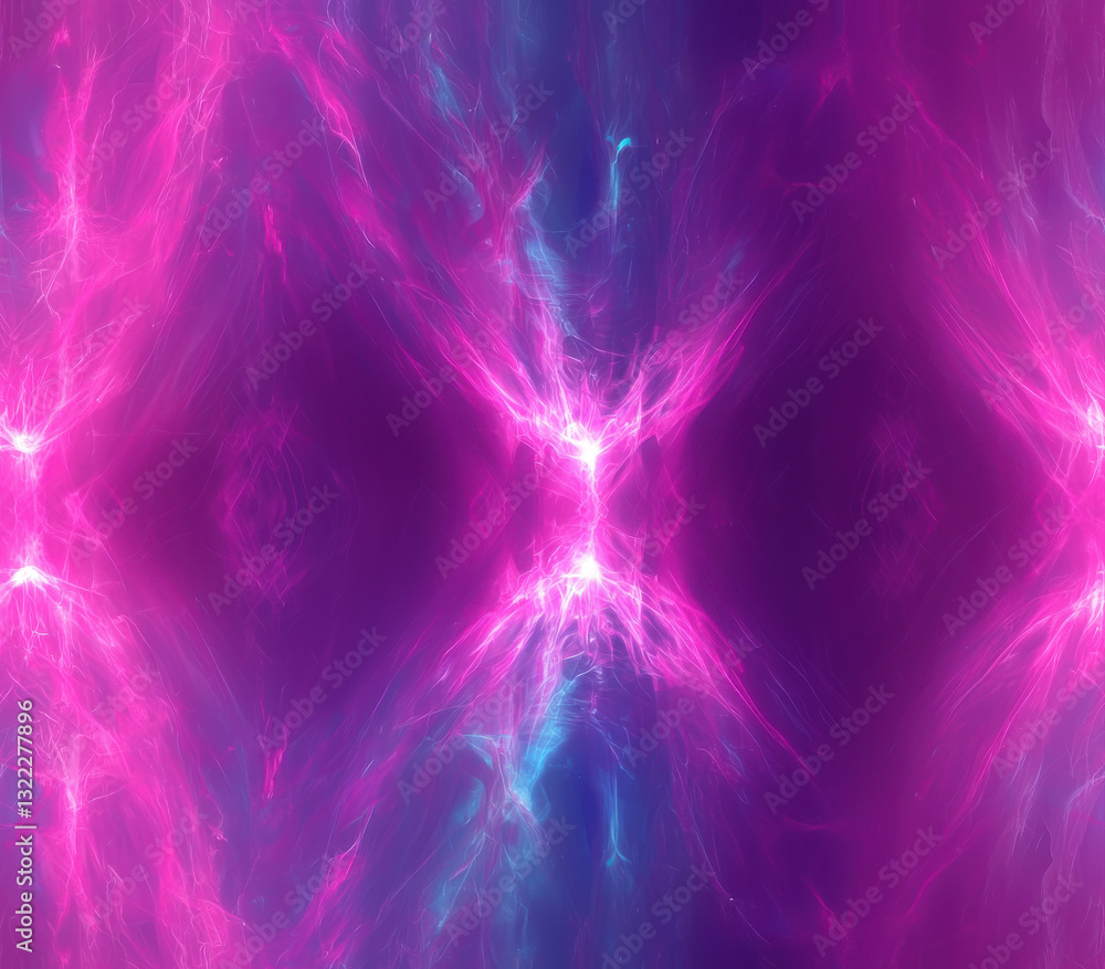 Poster vibrant magenta and deep ultraviolet abstract layers create mesmerizing effect, seamless pattern sty