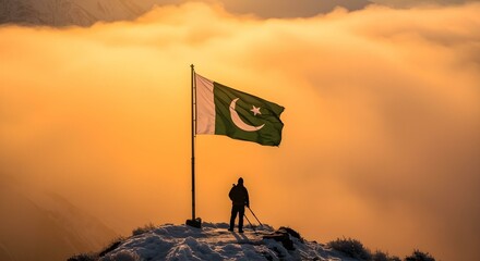 Pakistan flg, pakistan flag is waving, 14 august independence day, pakistan patriotic day, pakistan day, pakistani flag, 23 march pakistan day, generated with ai