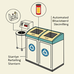 An AI-powered waste disposal system that separates biohazardous materials automatically.
