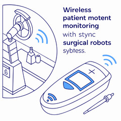 A wireless patient monitoring device that syncs with surgical robots.
