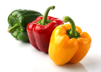 red yellow and green peppers
